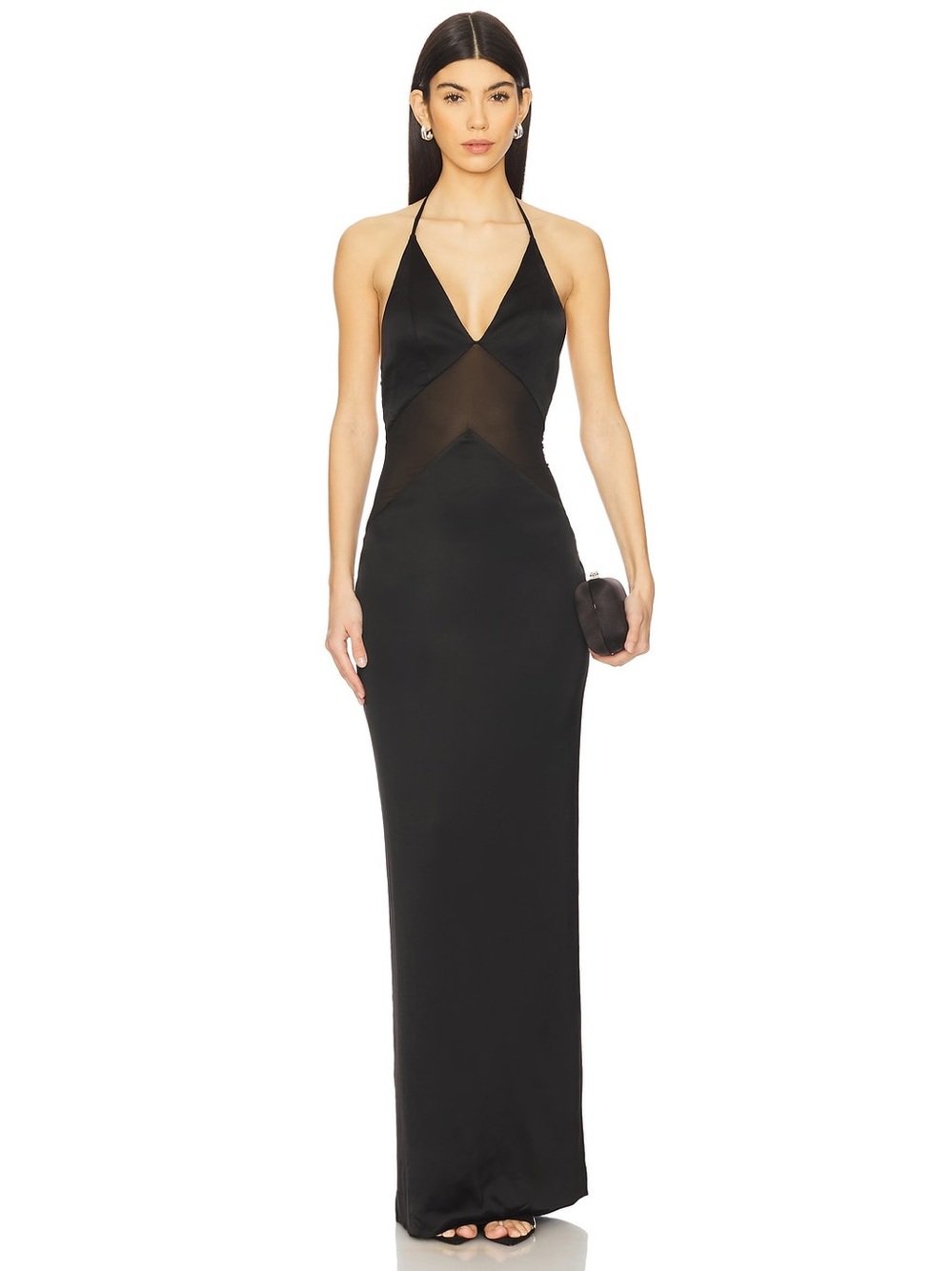 Michael Costello  Adelajda Gown in Black